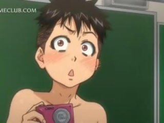 Adolescente hentai animado pillada masturbándose consigue follada duro