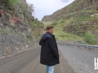 Found fancy woman on side of road for maşyn fuck