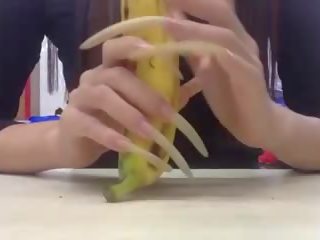 Stemming longnails banaan nieuw, gratis amateur volwassen video- 02